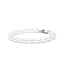 Bratara perle naturale albe si argint DiAmanti FCW365-B-G (Argint 925‰ 0,75 g.)